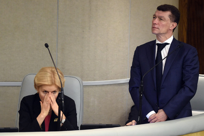 Вице-премьер Ольга Голодец и Максим Топилин